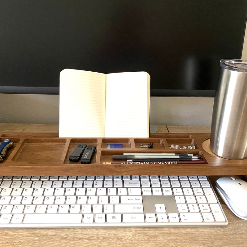 Walnut Desk Organizer